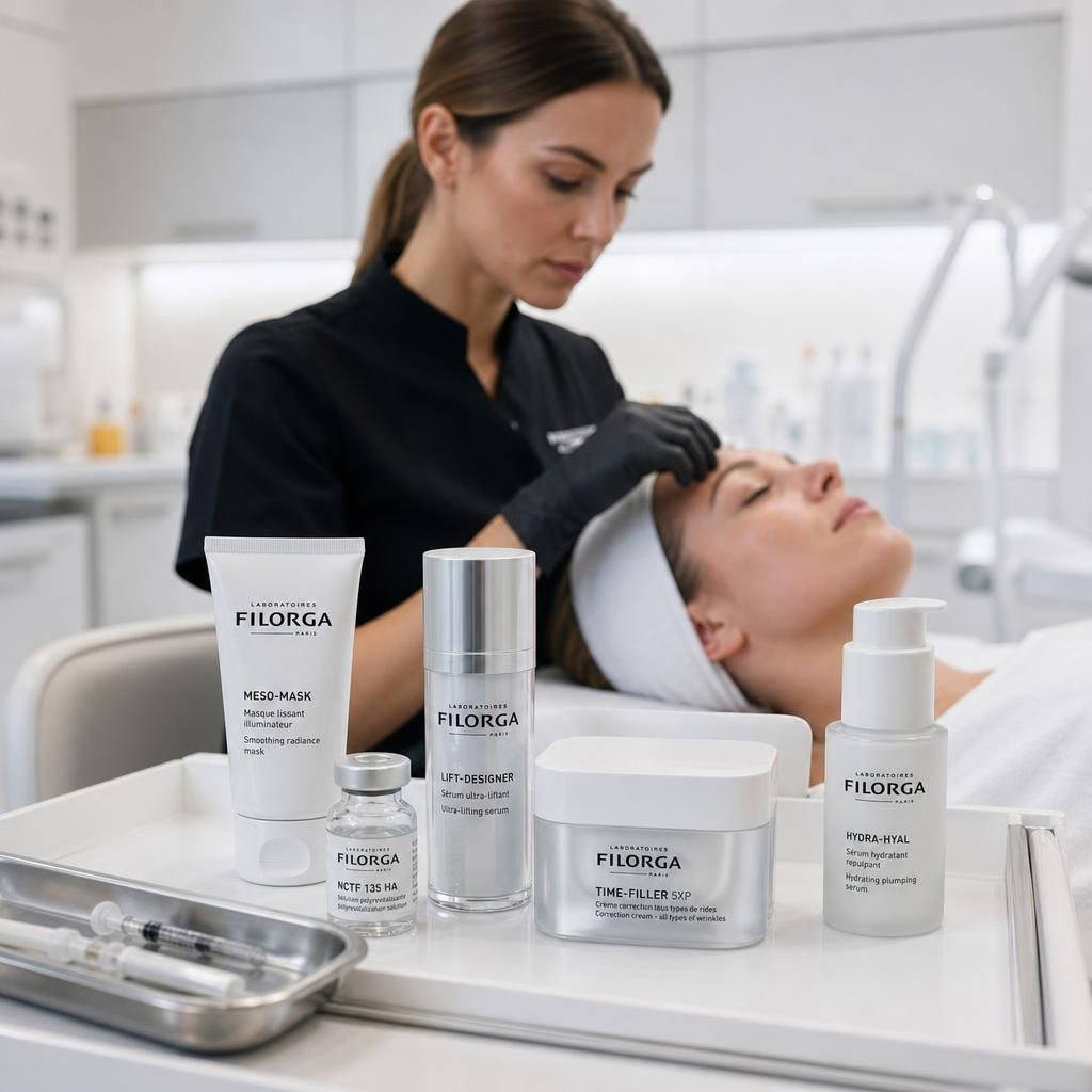 Filorga products enhance aesthetic treatments with advanced skincare solutions.